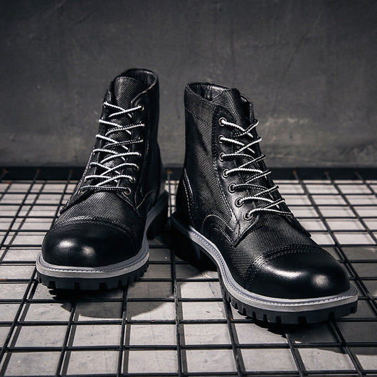 Botas Desert de Cuero Vintage con Peto - Image 2