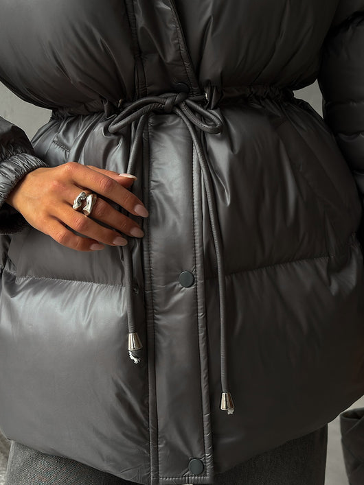 Chaqueta Térmica Acolchada con Capucha y Cierre - Image 12