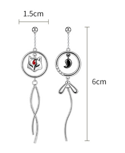 Aretes de Plata Temperamento Clásico Aguja Fina - Image 6