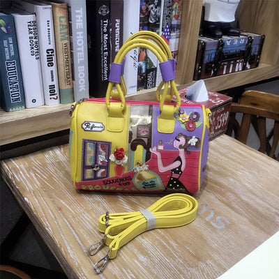 Bolso Boston de Cuero PU para Mujer - Diseño Creativo y Versátil - Image 3