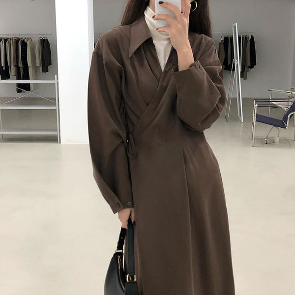 Vestido Camisero Manga Larga Versátil