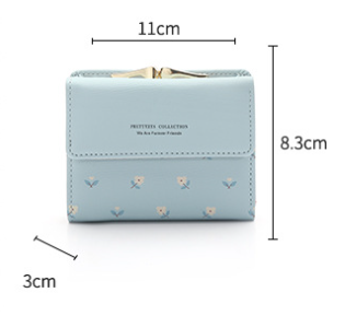 Billetera Compacta para Monedas y Tarjetas con Diseño Estampado PU - Image 14