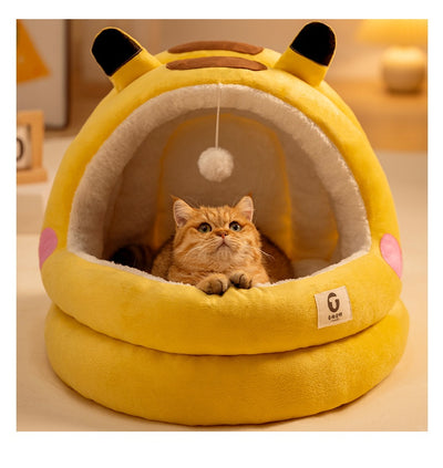 Cama Nido para Gatos Cerrada Cuatro Estaciones - Calidez Todo el Año - Image 21