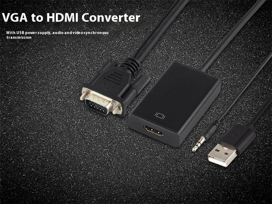 Adaptador VGA a HDMI con Audio y Alimentación - Conexión 1080p Plug and Play - Image 16
