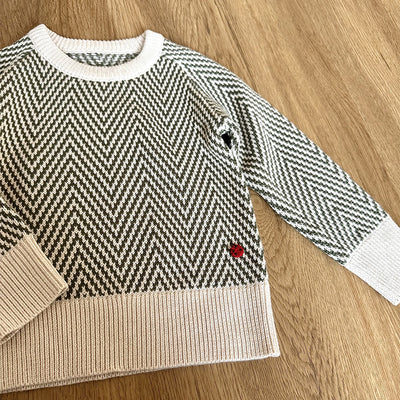 Suéter Navideño Infantil con Patrón de Onda - Cuello Redondo para Otoño e Invierno - Image 5
