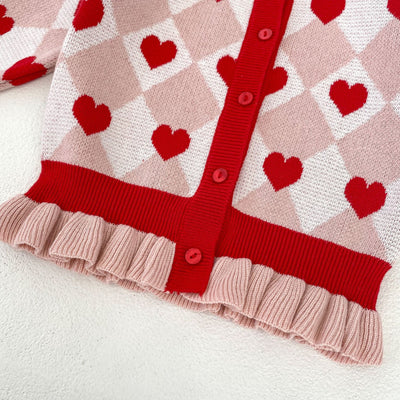Abrigo Tejido de Manga Larga con Detalles de Corazón para Bebé Niña - Colección Otoño - Image 28