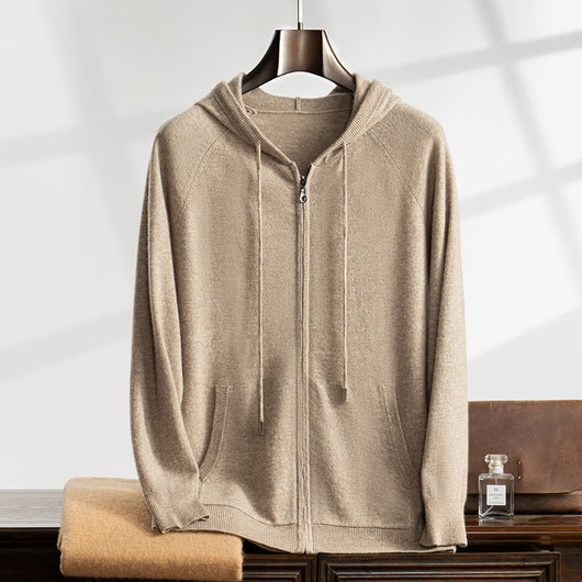 Cardigan de Cachemira para Hombre con Cierre - Suéter Tejido Premium