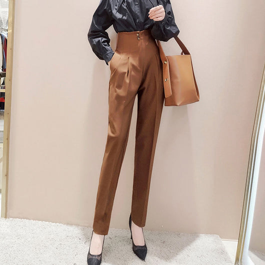 Pantalón Negro Cintura Alta Ajustado Multiuso para Mujer - Image 4