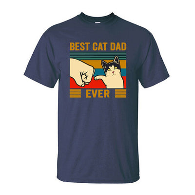 Playera con Estampado de Gatos Cuello Redondo Manga Corta - Image 3