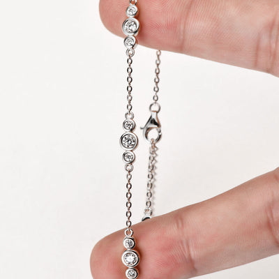 Pulsera Minimalista de Moissanita Europeo Americano Nicho - Image 18