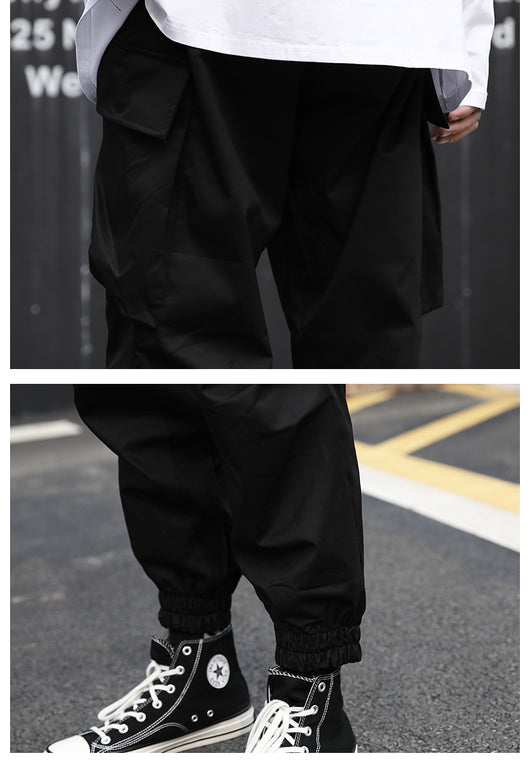 Pantalones de Trabajo Hombre Corte Relajado Color Liso - Image 3