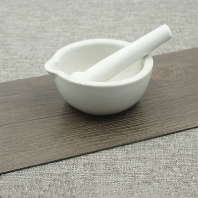 Mortero de Porcelana con Pilón para Moler