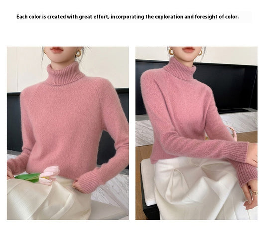 Suéter de Cachemira para Mujer con Cuello Alto Reforzado - Image 15