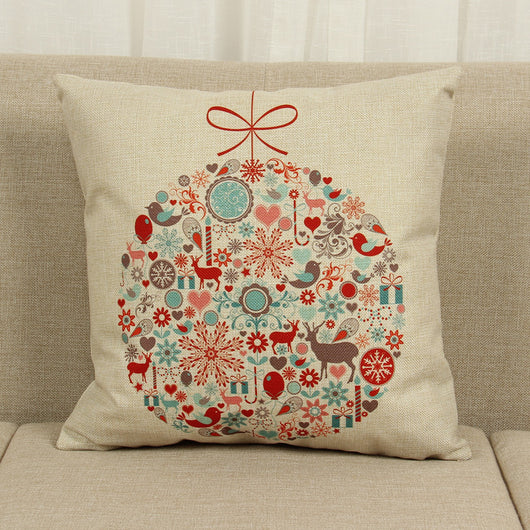 Funda de Almohada Navideña con Diseño de Alce - Image 14