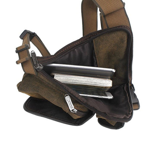 Bolsa de Cintura Multifuncional para Hombre en Lona Resistente - Image 4