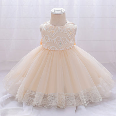 Vestido de Niña Europeo Americano con Bordado en Malla - Image 23