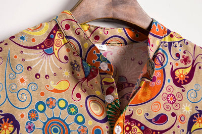 Camisa Slim Fit Estampada con Solapa de Manga Corta - Image 4
