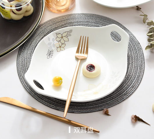 Juego de Vajilla de Porcelana Fina Estilo Europeo - Platos y Boles - Image 4