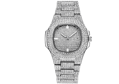 Reloj de Lujo para Hombre con Diamantes y Calendario - Cuarzo Premium - Image 11