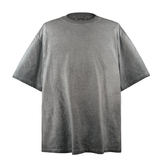 Camiseta Casual Desgastada de Manga Corta para Hombre