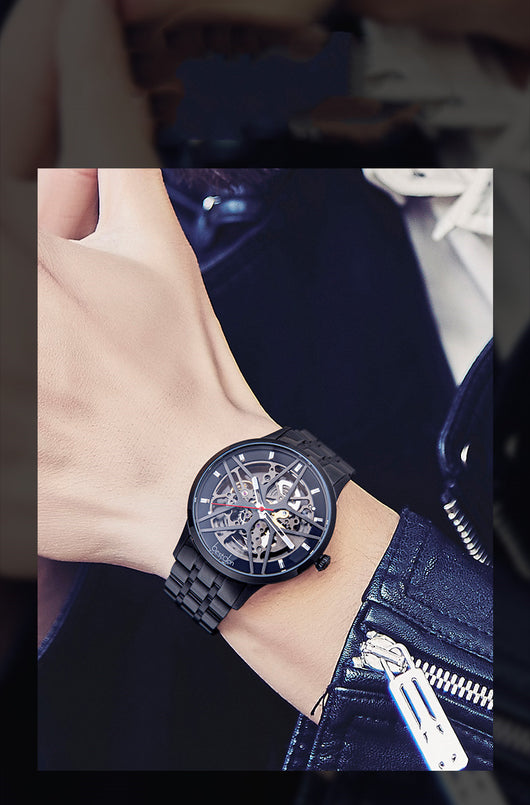 Reloj Mecánico Automático Impermeable con Esfera Hueca para Hombre - Image 10