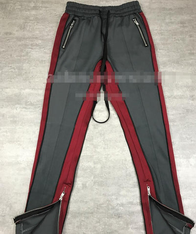 Pantalones Deportivos con Cierre en Tobillo y Rayas Contrastantes - Image 8