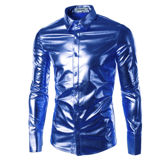 Camisa Negra Brillante