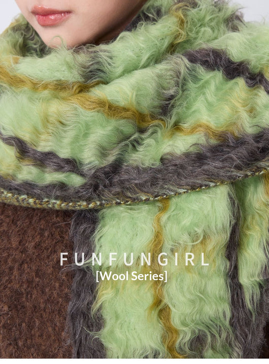 Rebozo de Algodón a Cuadros - Chal Cálido para Mujer - Image 35
