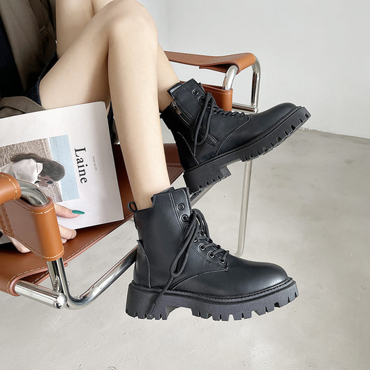Botines Británicos para Mujer con Tacón Grueso - Image 12
