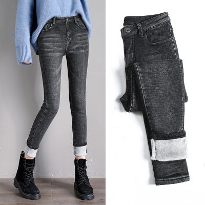 Pantalones Térmicos Reductores de Terciopelo para Mujer Talla Plus