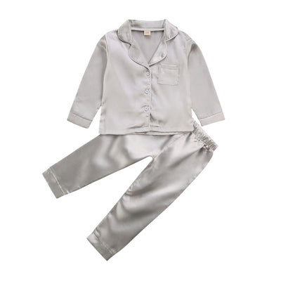 Bata Infantil de Color Liso - Conjunto Casual y Elegante - Image 5