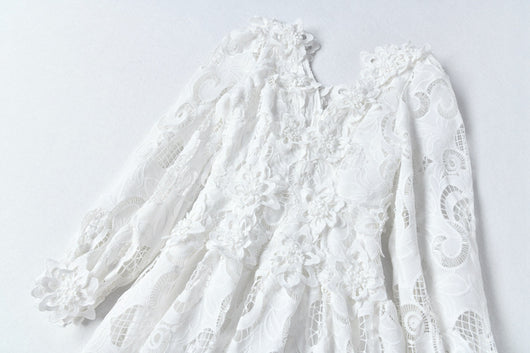 Vestido Hueco Bordado Cintura Esbelta para Mujer - Image 33