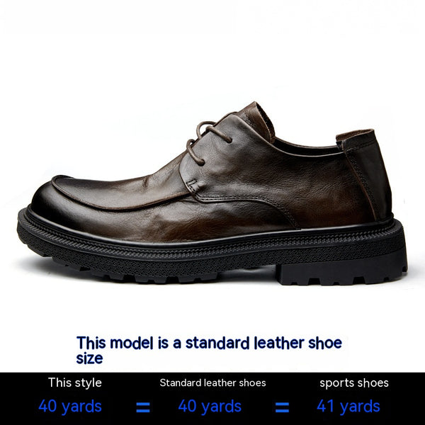 Zapatos Casuales de Cuero para Hombre - Estilo Retro Británico Transpirables - Image 6
