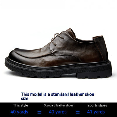 Zapatos Casuales de Cuero para Hombre - Estilo Retro Británico Transpirables - Image 6