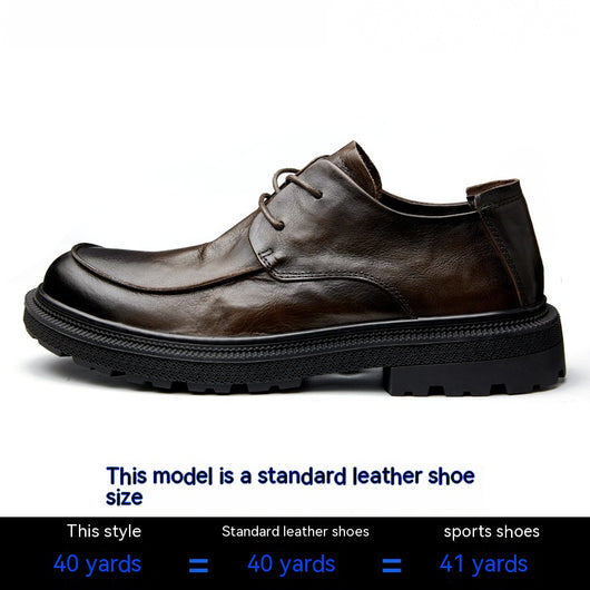 Zapatos Casuales de Cuero para Hombre - Estilo Retro Británico Transpirables - Image 6