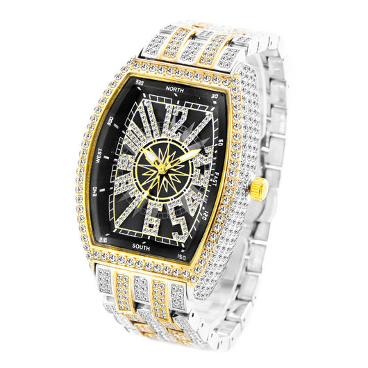 Reloj para Hombre de Diamantes Completos con Esfera Grande y Diseño Cuadrado - Image 15