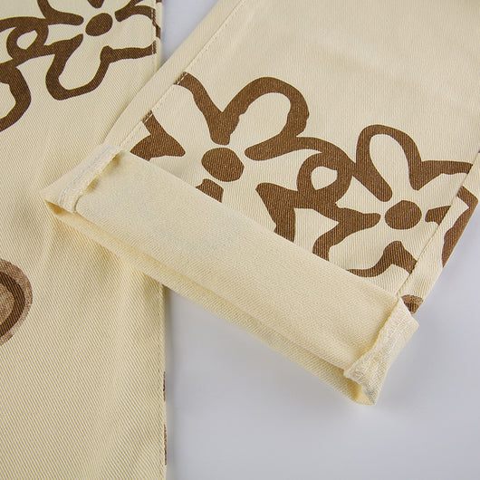 Jeans Rectos con Estampado Street Wear Casual - Image 18