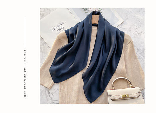Pañuelo de Seda Elegante Retro para Primavera y Otoño - Image 32