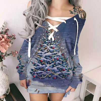 Suéter Navideño de Manga Larga para Mujer - Otoño e Invierno - Image 9