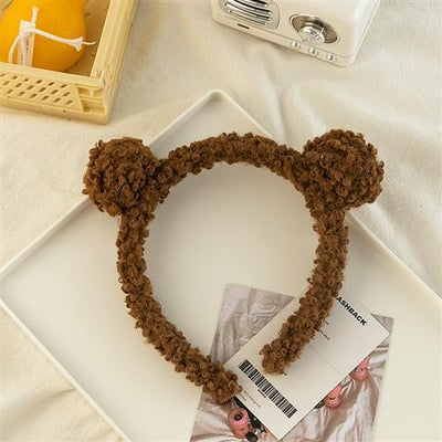 Diadema Coreana de Peluches con Bolas de Pelo - Accesorio Cute Viral - Image 10