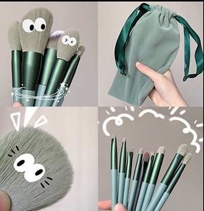 Set de 13 Brochas de Maquillaje Flor Púrpura con Cerdas Suaves - Image 6