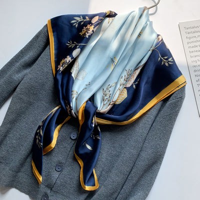 Pañuelo de Seda Grande Cuadrado para Mujer - Elegancia Atemporal - Image 14