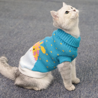 Suéter para Gato Multicolor con Cuello Solapa - Diseño Casual - Image 14