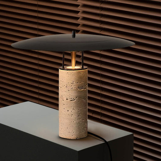 Lámpara de Mesa Minimalista Stone Cave - Diseño Nórdico para Dormitorio y Sala