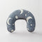 U-Shaped Pillow Grey Star Moon 28 x 18 x 7 cm