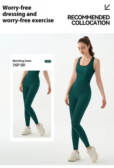 Top Deportivo Yoga con Sostén Integrado Efecto Segunda Piel - Image 27