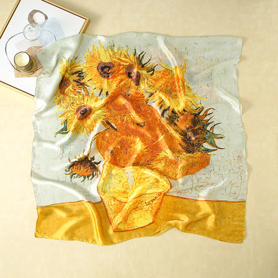 Pañoleta Protectora UV Multiusos - Bufanda de Seda para Playa y Viajes - Image 3