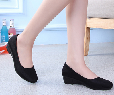 Zapatos de Trabajo Cómodos con Cuña Baja para Mamá - Image 4