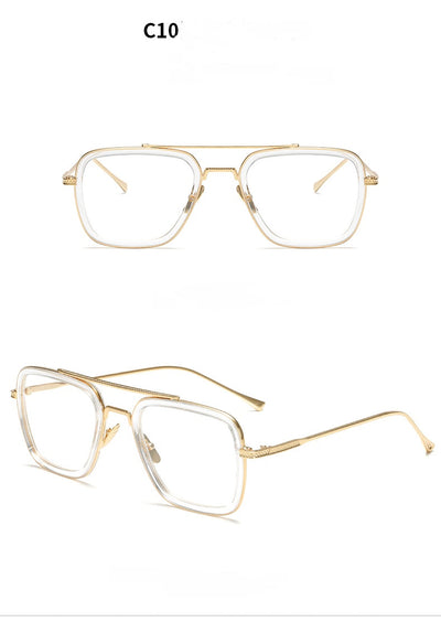 Gafas de Sol Cuadradas Metal para Hombre - Estilo Moderno Iron - Image 5