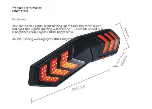 Luz LED Inalámbrica para Casco de Moto con Señales de Freno y Giro Sincronizadas - Image 6